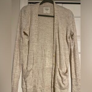 Abercrombie & Fitch | Women's Cream Cardigan Sweater